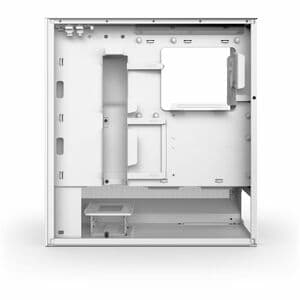NZXT H5 Flow CC-H52FW-R1 Computer Case - ATX Motherboard Supported - Mid-tower - Mesh, Tempered Glass, Galvanized Cold Rol