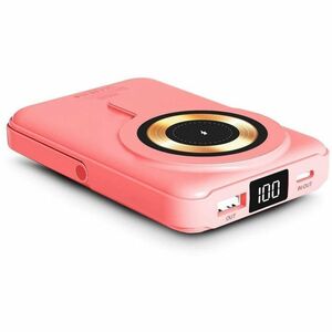 Urban Factory Power Bank - Coral - For Smartphone - 10000 mAh - 4.50 A, 3 A, 1.67 A, 2.22 A, 2 A, 1.50 A - 5 V DC, 9 V DC,