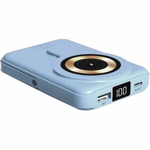 Urban Factory Magnee Power Bank - Allure Blue - For Smartphone - 10000 mAh - 15 W - 4.50 A, 3 A, 2.22 A, 1.67 A, 2 A, 1.50
