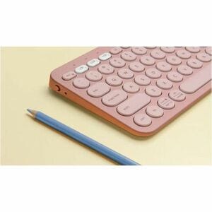 Logitech Pebble Keys 2 K380s Keyboard - Wireless Connectivity - Bluetooth - 32.81 ft - USB Interface - Desktop, Search, Ba