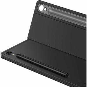 Housse/Clavier Samsung - Porte-livres Style Samsung Galaxy Tab S9, Galaxy Tab S9 FE Tablette - Noir