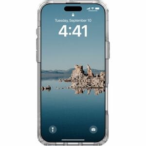 Urban Armor Gear Plyo Case for Apple iPhone 16 Pro Max Smartphone - Ice/Silver - Yellowing Resistant, Shock Absorbing, Dro