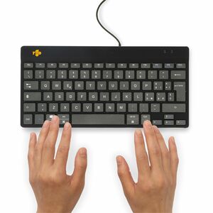 Tastiera ergonomica R-Go Compact Break, tastiera compatta con software break, QWERTY (IT), con cavo, nero