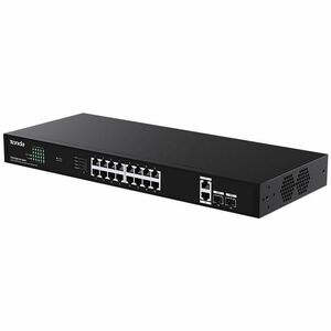 Tenda 18GE+2SFP Ethernet Switch With 16-Port PoE - 18 Ports - Gigabit Ethernet - 10/100/1000Base-T, 100Base-X, 1000Base-X 