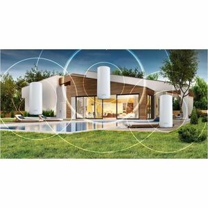 Netgear Orbi RBE770 Tri Band Wi-Fi 7 IEEE 802.11be 11 Gbit/s Wireless Range Extender - 2.40 GHz, 5 GHz, 6 GHz - 4 x Intern