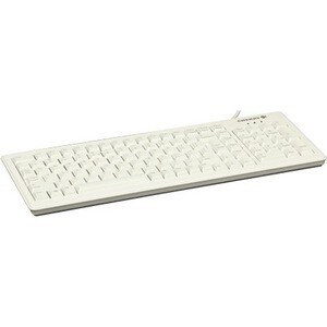 CHERRY G84-5200 Teclado - Cabo Conectividade - USB, PS/2 Interface - Suíça - Cinza claro - ML Interruptor de chave - 104 K