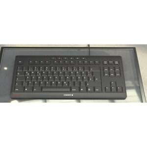 CHERRY STREAM Teclado - Cabo Conectividade - USB tipo A Interface - Inglês (Reino Unido) - QWERTY Layout - Preto - 6 Tecla