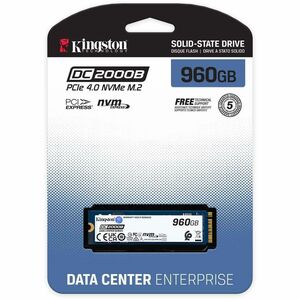 Kingston DC2000B 960 GB Solid State Drive - M.2 2280 Internal - PCI Express NVMe (PCI Express NVMe 4.0 x4) - Server, Data 
