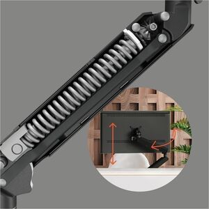 Vogel's MOMO 4237 Mounting Arm for Monitor, Display Screen - Black - Height Adjustable - 2 Display(s) Supported - 25.4 cm 
