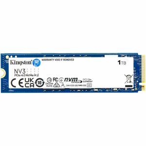 Unità stato solido Kingston NV3 - M.2 2280 Interno - 1 TB - PCI Express NVMe (PCI Express NVMe 4.0 x4) - Desktop PC, Compu