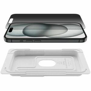 Belkin Privacy Screen Protector for iPhone 15/14 Pro + Easy Align Frame