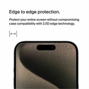 Belkin Privacy Screen Protector for iPhone 15 Pro + Easy Align Frame