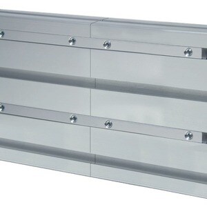 B-Tech System X Mounting Extension for Menu Board, Video Wall, Digital Signage Display, Mounting Rail, Wall Mount - Silver