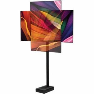 RETRACTABLE BOLT-DOWN IN-WINDOW DIGITAL SIGNAGE FLOOR STAND (VES
