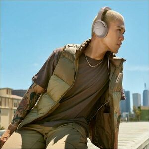 Bose QuietComfort Headset - Sandstone - Stereo - Mini-phone (3.5mm) - Wired/Wireless - Bluetooth - 30 ft - Over-the-head -