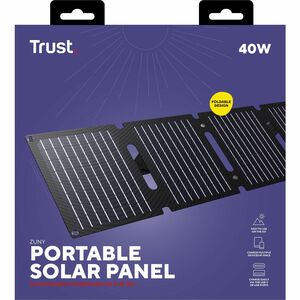 Trust Solarpanel - 26,10 cm (10,28 Zoll) Höhe x 100 cm (39,37 Zoll) Breite x 1,50 cm (0,59 Zoll) Tiefe - Schwarz