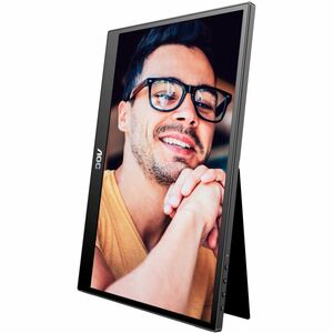 Moniteur LED AOC 16T3EA 16" Class Full HD - 16:9 - Noir, Gris - 39,6 cm (15,6") Viewable - Technologie IPS - WLED Rétroécl