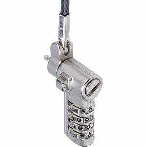 StarTech.com Universal Laptop Cable Lock 6.6ft, Serialized Combo Security Cable For Notebook, Compatible w/Noble Wedge®/Na