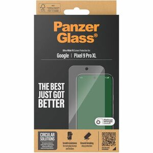 PanzerGlass Glass Screen Protector for Pixel 9 Pro XL - For OLED Smartphone - Drop Resistant, Crush Resistant, ...