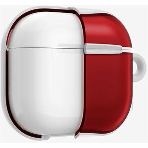 Spigen Classic C1 Charging Case Apple AirPods 4 - Ruby - Polycarbonate, Thermoplastic Polyurethane (TPU) Body - Carabiner 
