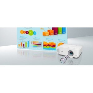 BenQ MS560 3D DLP Projector - 4:3 - Ceiling Mountable - 800 x 600 - Front, Ceiling - 6000 Hour Normal Mode - 10000 Hour Ec