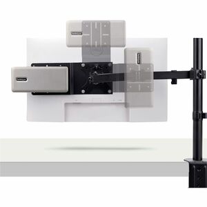 StarTech.com VESA Mounting Bracket for NUC/Thin Clients or Laptop Docking Stations, VESA 75x75/100x100 Compatible - Vesa M