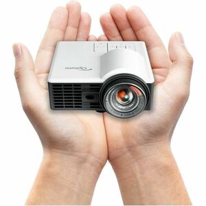 Optoma ML1050STi 3D Ready Short Throw DLP Projector - 16:10 - White, Grey - Front - 20000 Hour Normal Mode - 20,000:1 - 10