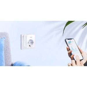 TP-Link Mini Smart Wi-Fi Socket, Energy Monitoring - 230 V AC - Alexa, Google Assistant Supported