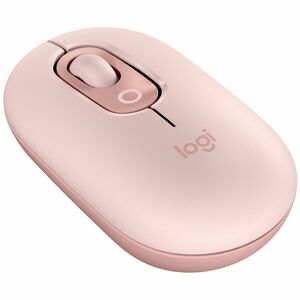 Logitech POP Mouse Mouse - Bluetooth - Optical - 4 Button(s) - Rose - Wireless - 10 m - 4000 dpi - Scroll Wheel - 1 x AA B