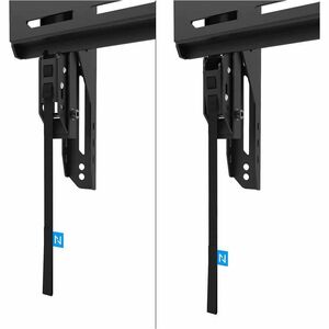 Neomounts Wall Mount for TV - Black - Height Adjustable - 1 Display(s) Supported - 81.3 cm to 190.5 cm (75") Screen Suppor