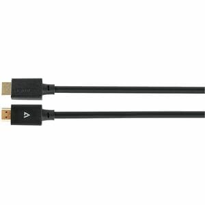 V7 V7HDMIPRO-3M-BLK 3.05 m HDMI Cabo A/V - Cable for Dispositivo áudio/vídeo, PC, Monitor, Projetor, HDTV - 48 Gbit/s - Su