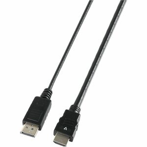 V7 V7DP14HDMI21-1M-BLK 1.01 m DisplayPort/HDMI Cabo A/V - Cable for Dispositivo áudio/vídeo, Computador, Monitor, Projetor