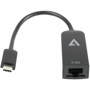 V7 V7UCRJ25G-BLK Cabo de rede / transferência de dados - Cable for Computador, Dispositivo de rede - 2.5 Gbit/s - Blindage