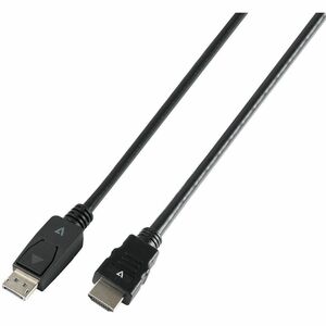 V7 V7DP14HDMI21-2M-BLK 2.01 m DisplayPort/HDMI Cabo A/V - Cable for Dispositivo áudio/vídeo, Computador, Monitor, Projetor