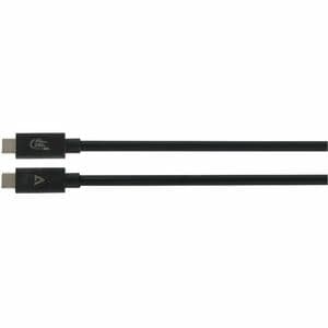 V7 V7USB4-1.2M 1,20 m USB-C Datentransferkabel - 40 Gbit/s - Abschirmung - 30 AWG - Schwarz