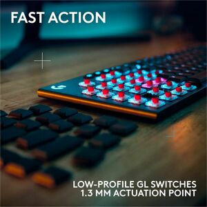 Logitech G915 X LIGHTSPEED Low-Profile Wireless Gaming Keyboard, Double-Shot PBT Keycaps, Fully Programmable Keys, RGB Bac