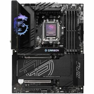 MSI MPG X870E CARBON WIFI Gaming Desktop Motherboard - AMD X870E Chipset - Socket AM5 - ATX - Ryzen 7, Ryzen 9 Processor S