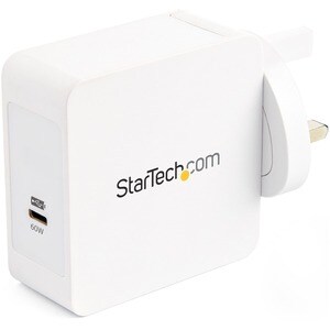 StarTech.com 60 W AC Adapter - 1 Pack - For USB Type C Device, Tablet PC, Smartphone, Notebook, MacBook Pro - 120 V AC, 23
