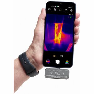 FLUKE-TC01A 25HZ,THERMAL CAMERA, FU4, 256X192, 25HZ, FOR ANDROID - 1.3" Width x 0.4" Height x 2.4" Length - Aluminum