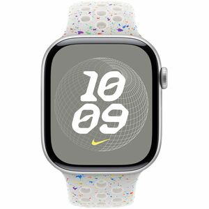 Bracelet pour Smartwatch Apple Réglable - 1 - Moyen (M)/Grand (L) - À clou et passant avec - Platinum - Aluminium, Fluoroé