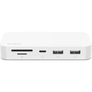 Belkin Connect USB-C® 6-in-1 Multiport Hub with Mount- White