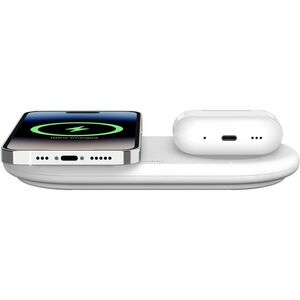 Belkin BoostCharge Pro 2-in-1 Magnetic Wireless Charging Pad with Qi2 15W- White