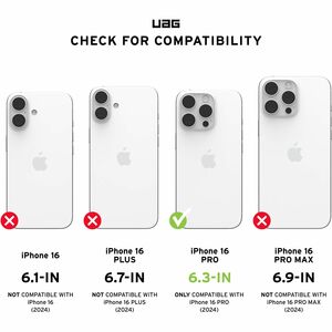 Urban Armor Gear Monarch Pro Rugged Case for Apple iPhone 16 Pro Smartphone - Kevlar Mallard - Scratch Resistant, Dent Res