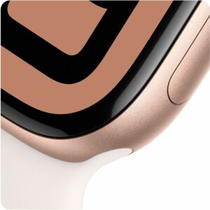 Apple Watch Series 10 Smartwatch - 42 mm Case Height - 36 mm Case Width - Rose Gold Case Color - Pink Band Color - Alumini