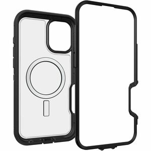 DEFENDER XT CLEAR PRO IPHONE 16 PLUS DARK SIDE - Black-Retail Packaging_7.75 x 4.25 x 0.70 in | 19.68 x 10.79 x 1.78 cm
