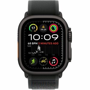 Apple Einstellbar Smartwatch-Band - 1 - Medium (M)/Large (L) - Trail-Loop Aufsatz - Schwarz - Nylongewebe, Titan, Polyeste