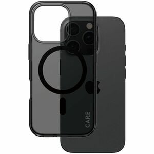 CARE Urban Combat Case for Apple iPhone 16 Pro Smartphone - Transparent, Black - Smoke - Drop Resistant, Crush Resistant -