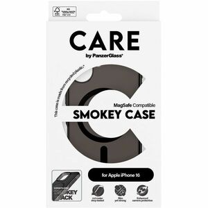 CARE Urban Combat Case for Apple iPhone 16 Smartphone - Black, Transparent - Drop Resistant, Scratch Resistant, Shock Resi