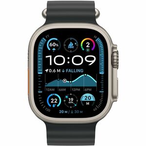 Apple Adjustable Smartwatch Band - 1 - One Size - Loop Attachment - Black - Titanium, Fluoroelastomer