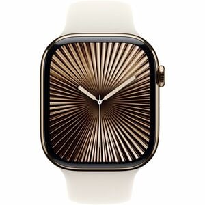 Apple Adjustable Smartwatch Band - 1 - Small (S)/Medium (M) - Pin-and-tuck Attachment - Starlight - Fluoroelastomer